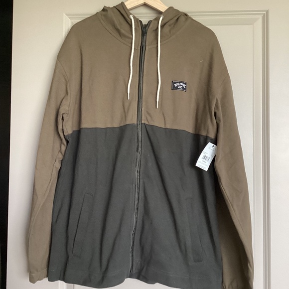 Billabong Abner Colorblock Full Zip Hoodie, size L - Picture 1 of 7